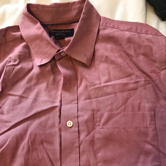 BR salmon button down long sleeeve - Picture 3 of 4